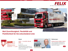 Tablet Screenshot of felixtransport.ch